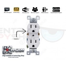 H-CAM - Hidden Surveillance Camera Wall Outlet, Spy Security Camera