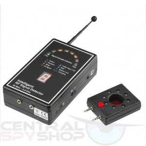 Pro-Grade RF Multi-Use Signal Detector with dual sensitivity + Lens Finder 