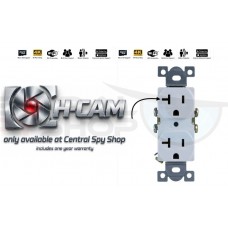 H-Cam T-Plug Style Hidden Surveillance Camera Wall Outlet, Spy Security Camera w/ WIFI