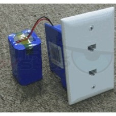 Battery Powered Telephone wall jack Spy Camera