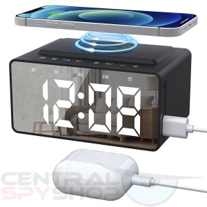 3 in 1 WiFi Clock and Charging Station Covert Camera
