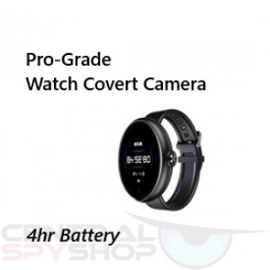 round watch covert spy camera