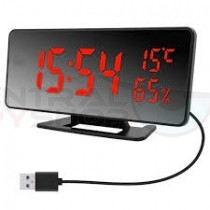 LED Mirror Clock - Wifi Covert Camera