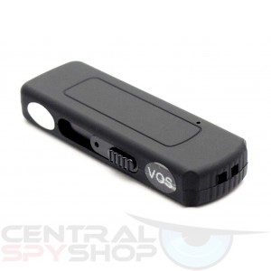 Matte Black USB flashdrive Covert Audio Recorder w/ VOS