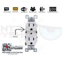 H-CAM - Hidden Surveillance Camera Wall Outlet, Spy Security Camera