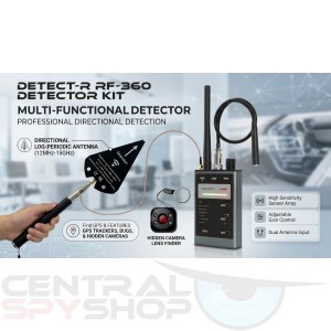 Detect-R RF-360 Multi-functional Detector GPS Camera's RF Magnet and More
